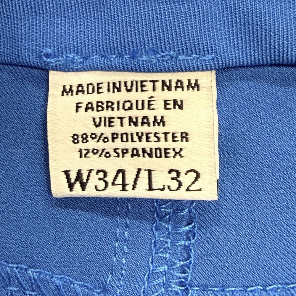 2–NEW FootJoy FJ Men’s 34X32 Athletic Fit Performance Pants Cobalt & Ice Blue - Picture 3 of 16